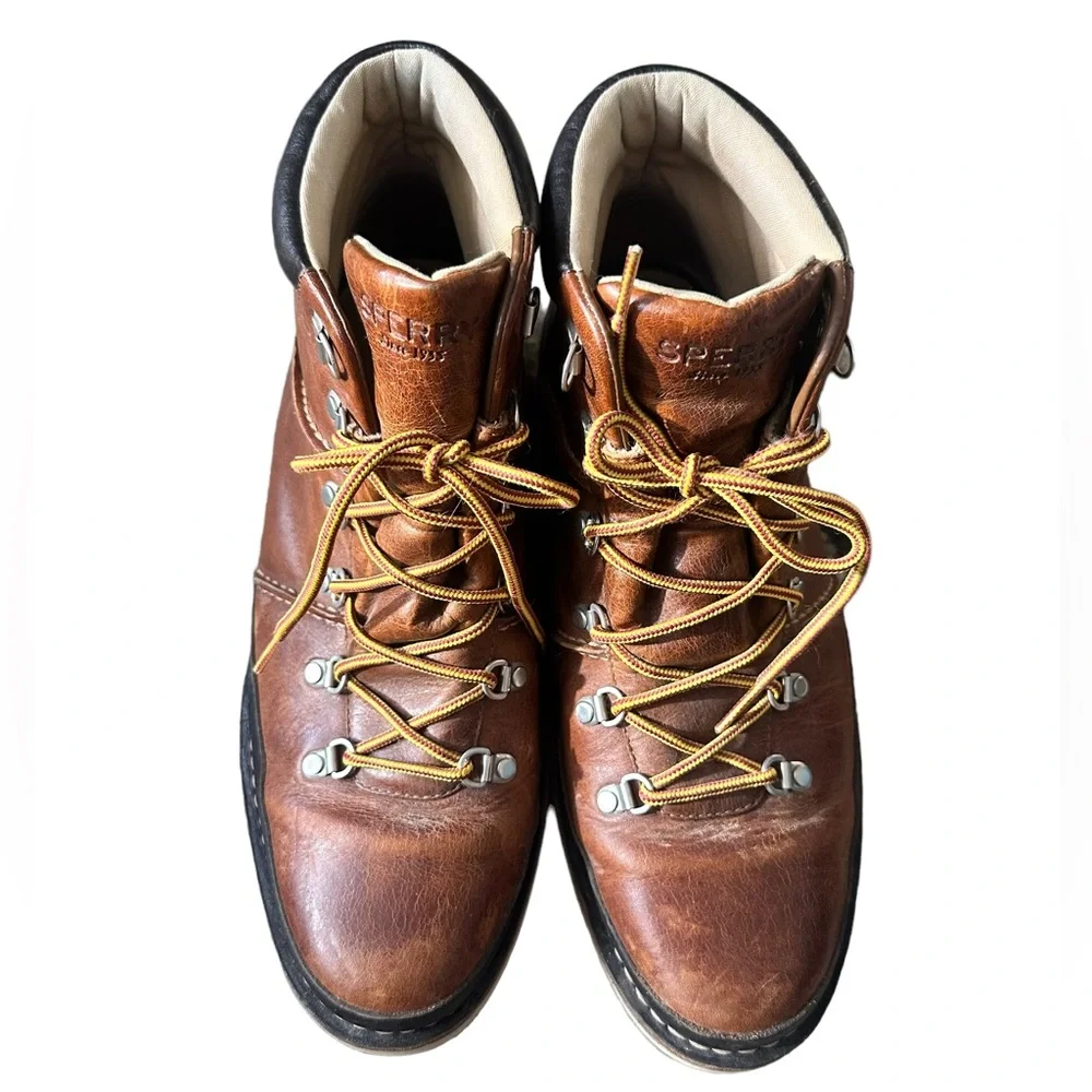 Sperry Alpine Hiking Boots Leather Men’s Boots Size 11 Brown Black Work Boots